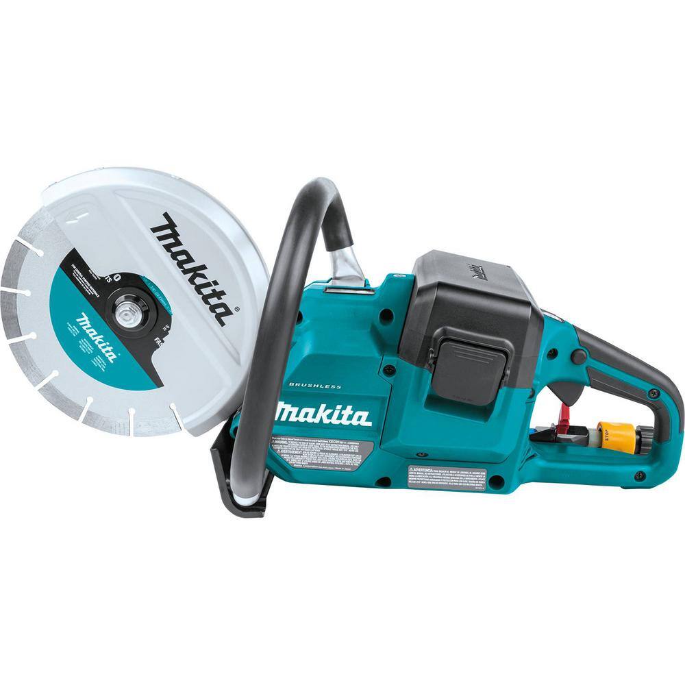 Makita 18V X2 (36V) LXT Lithium‑Ion Brushless Cordless 9 in. Power Cutter Kit with AFT Electric Brake 4 Batteries (5.0 Ah) XEC01PT1