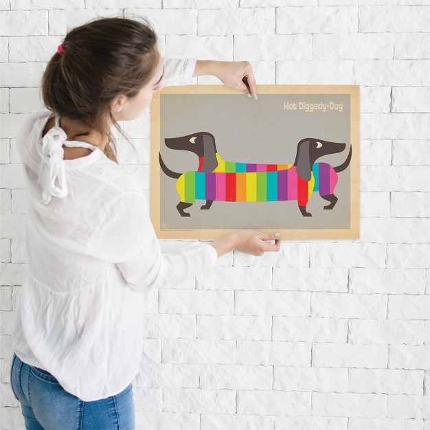 Americanflat Vintage Animal Mod Rainbow Dogs By Anderson Design Group Poster