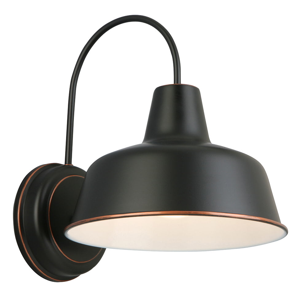 Design House Mason Indoor/Outdoor Wall Light in Oil Rubbed Bronze, 10-Inch