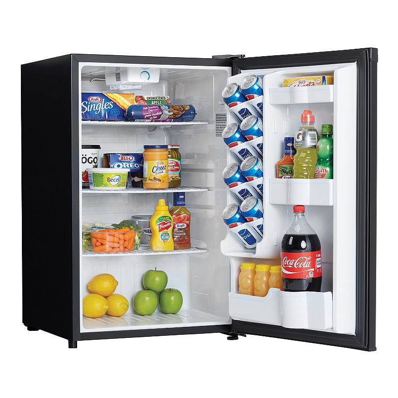 Danby DAR044A4BDD-6 2.6 Cubic Feet Compact Freestanding Refrigerator， Black