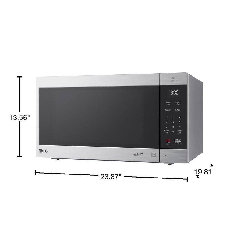 LG Electronics LMC2075ST NeoChef 24 in. Width 2.0 cu.ft. Stainless Steel 1200-Watt Countertop Microwave