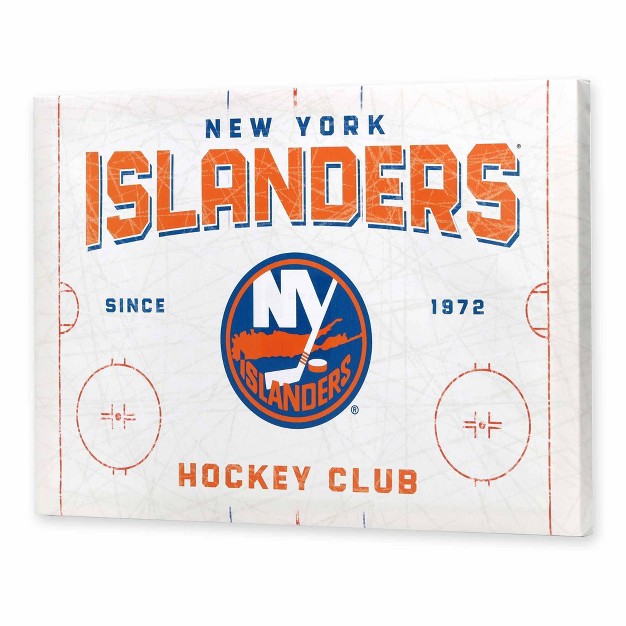 Nhl New York Islanders Rink Canvas