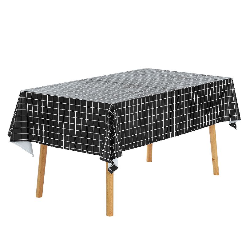 Rectangle Wrinkle Resistant Waterproof Pvc Table Cover 1 Pc， 47 X 47