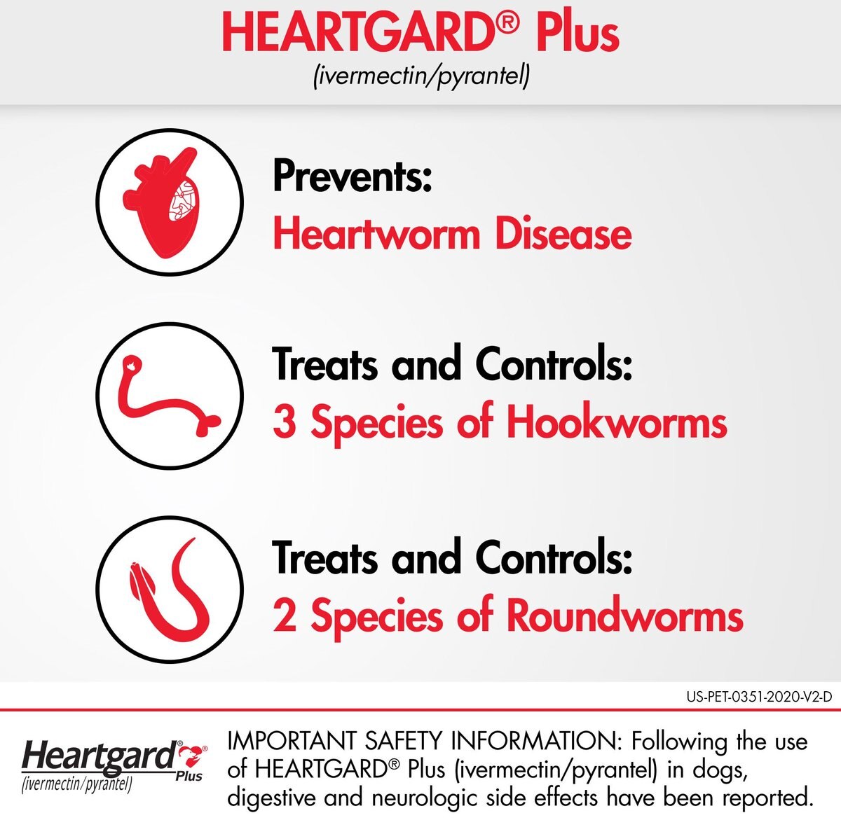 Heartgard Plus Chew for Dogs， 51-100 lbs， (Brown Box)