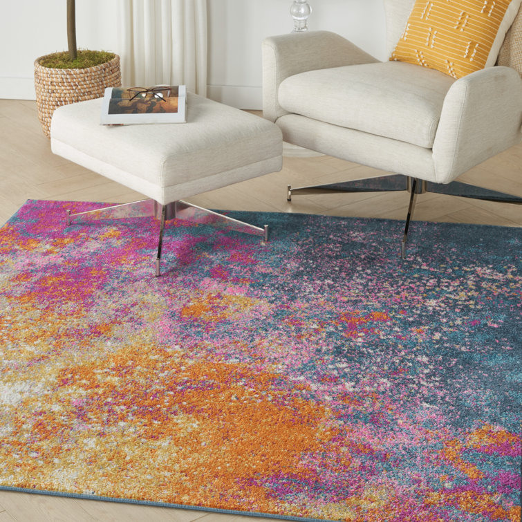 Liiam Performance Pink/Yellow Rug