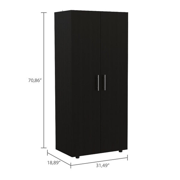 Boahaus Nuremberg Armoire (Black) - - 36411554