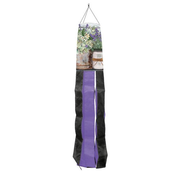 Briarwood Lane Spring Farmhouse Flowers Spring Windsock Wind Twister 40x6