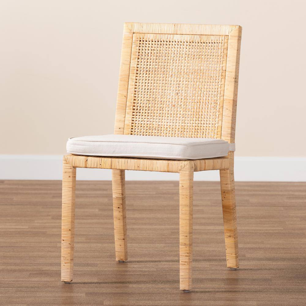 bali  pari Sofia Natural and White Dining Chair 185-2P-11872-HD