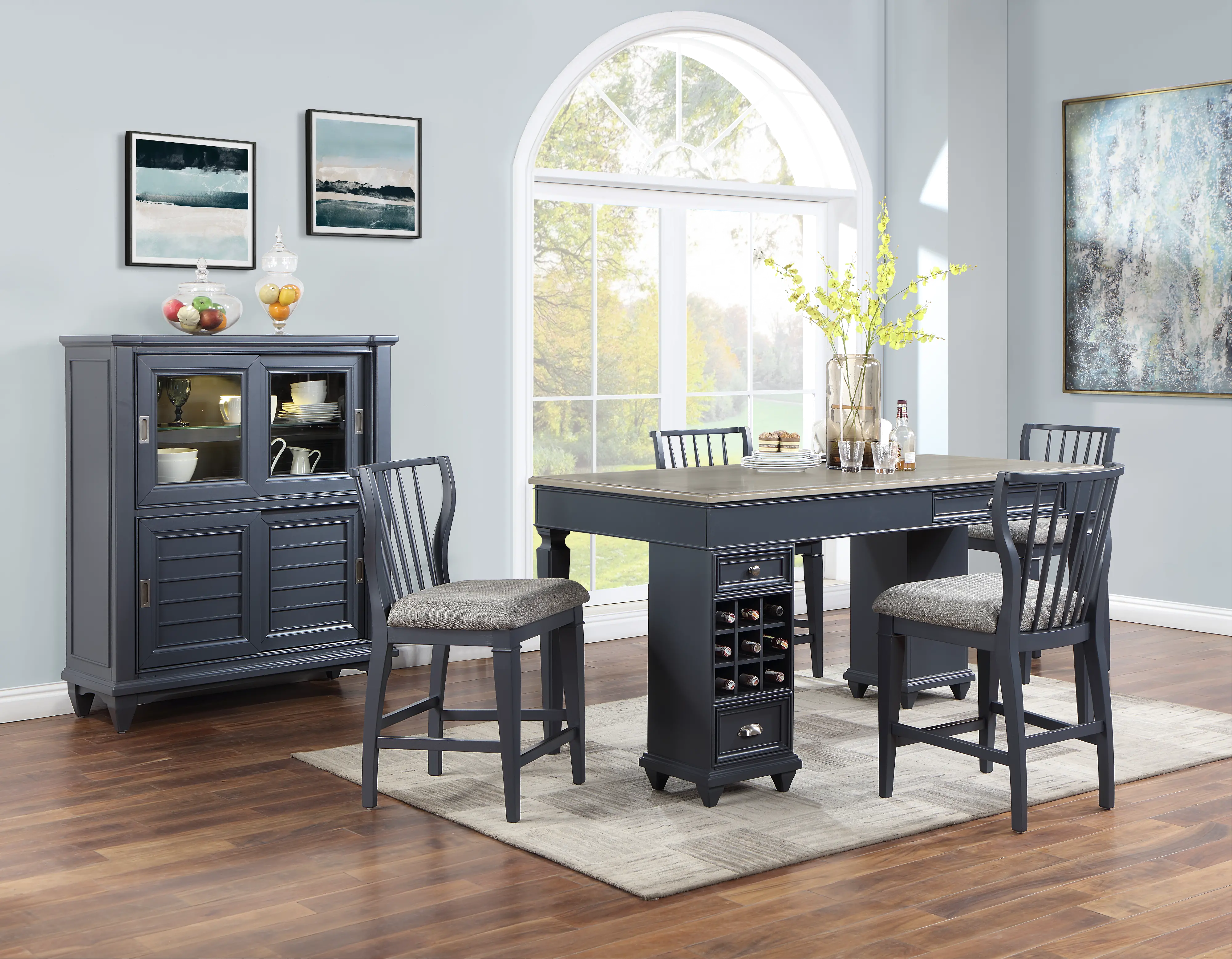 Vista Azul 5 Piece Counter Height Dining Room Set