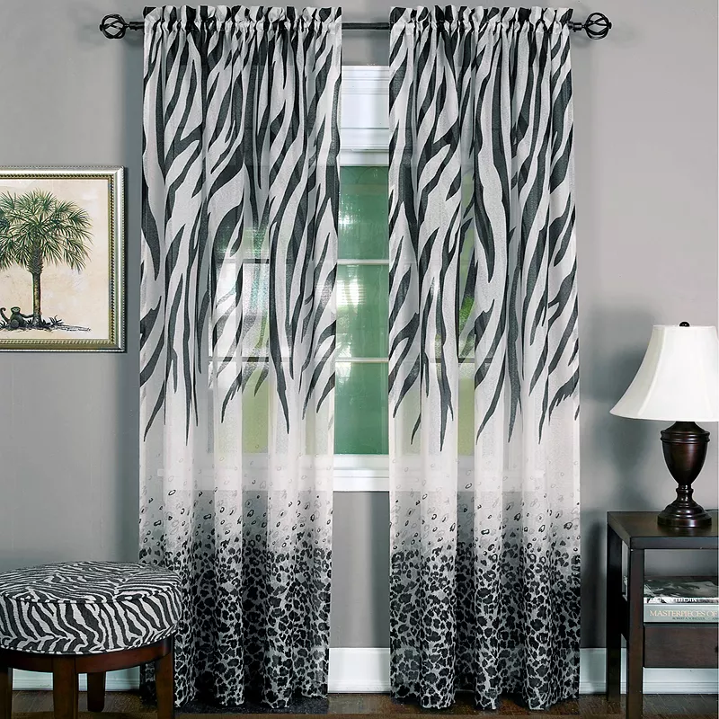 Kenya 1-Panel Sheer Window Curtain - 50'' x 84''