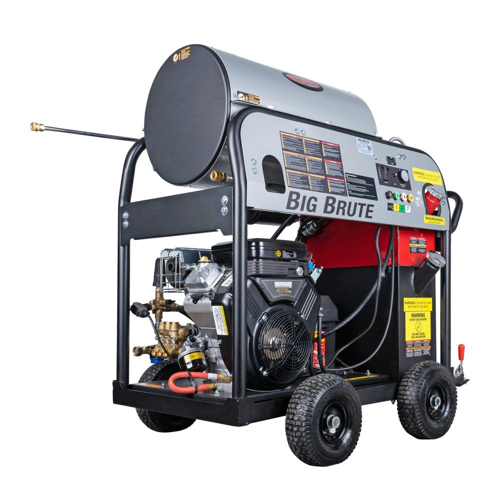 Big Brute 4000 PSI at 4.0 GPM VANGUARD V-Twin with COMET Triplex Plunger Pump Hot Water Professional Gas Pressure Washer ;