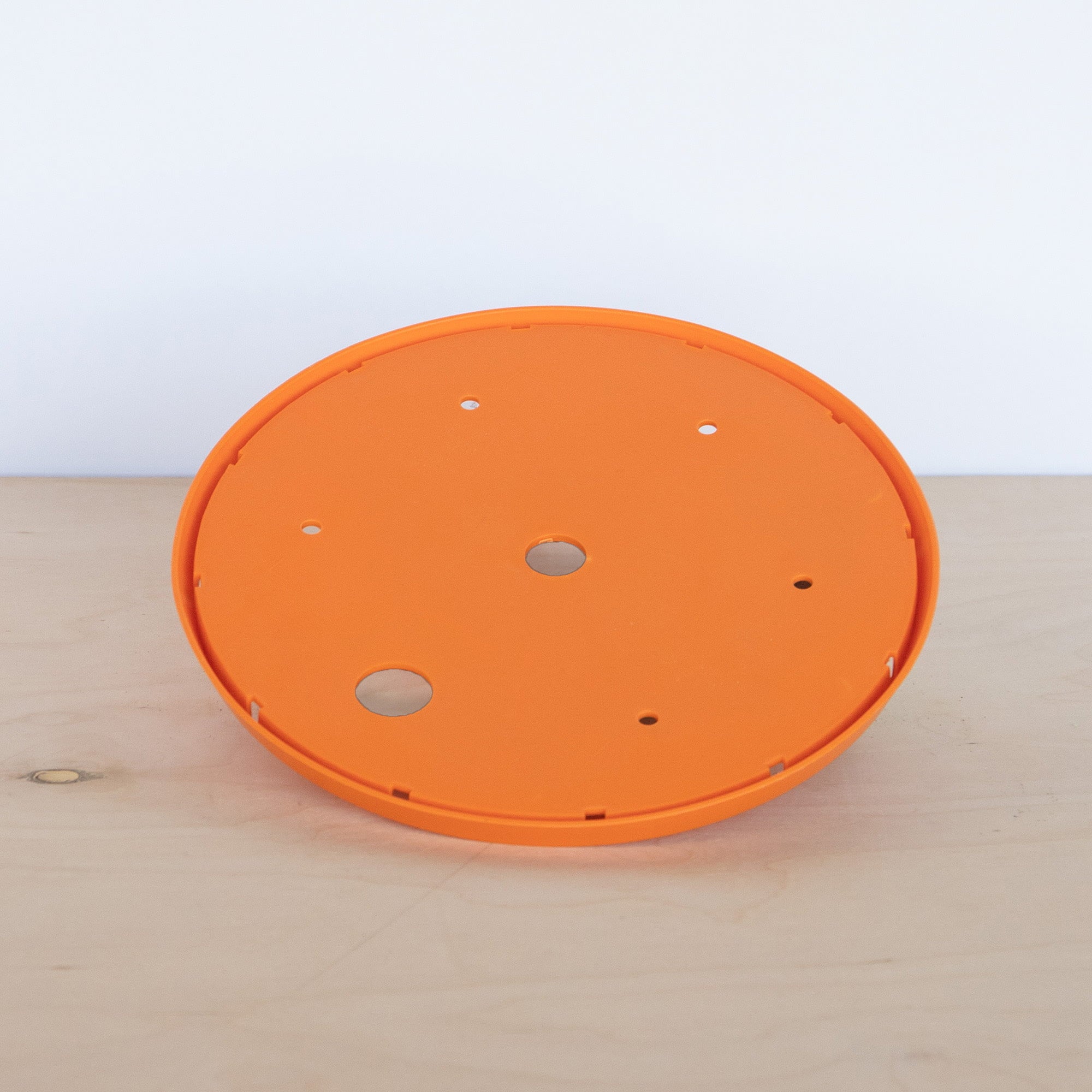 Bloem Ups-A-Daisy Round Planter Insert: 18" - Orange - Durable Resin Disk, Drainage Holes, Place Inside A Planter, Use Less Potting Soil, For Indoor & Outdoor Use, Gardening