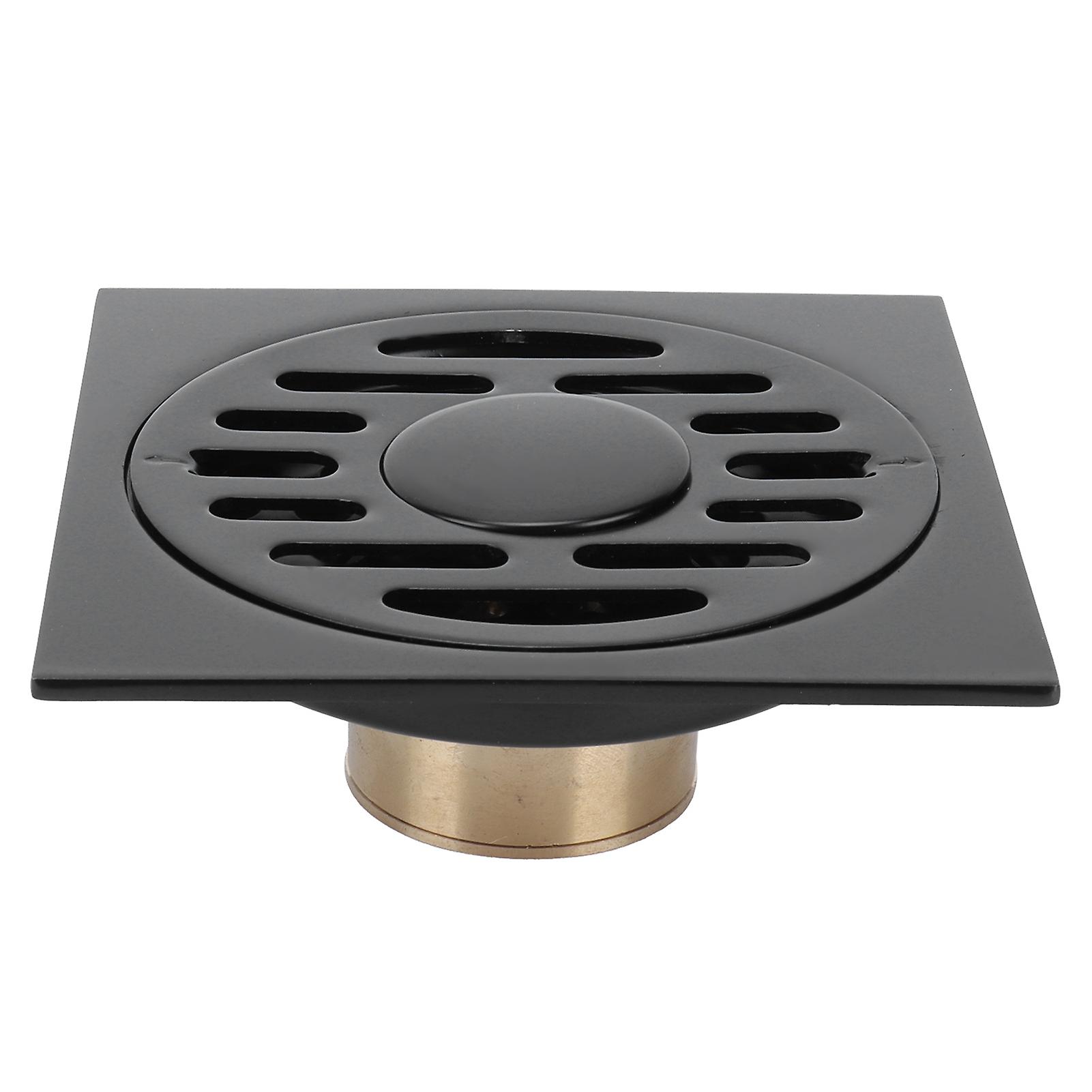 Concealed Floor Drain Set Deodorant Shower Drain Part for Bathroom Kitchen Black