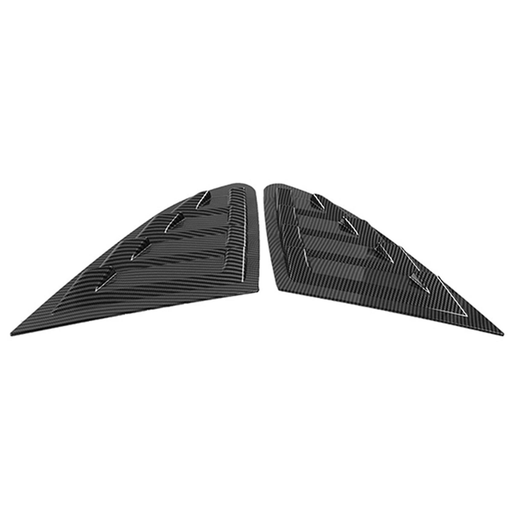 Car Carbon Fiber Rear Louver Shutter Cover For 2016-2019 Side Vent