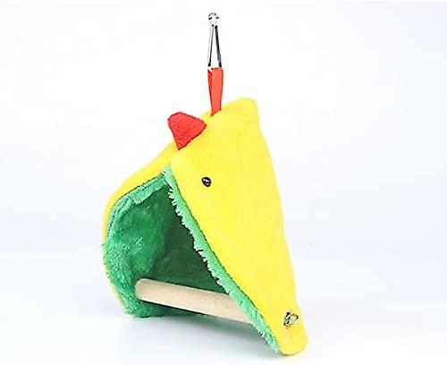 Bird Nest House  parrot Hanging Hammock Corner Nest For Cage Winter Warm Velvet Shed Hut Cage House Plush Fluffy Birds Hideaway Sleeping Bed For Parro