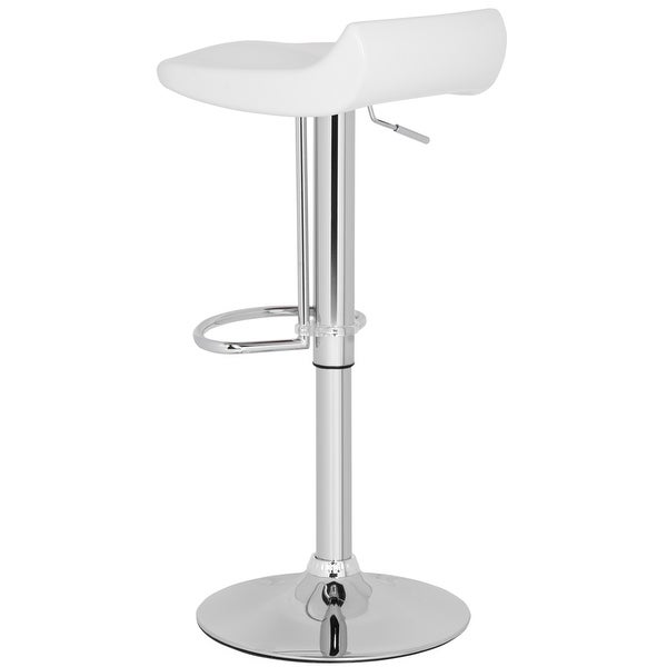 SAFAVIEH Avish White Adjustable 24-32-inch Bar Stool - 15.2