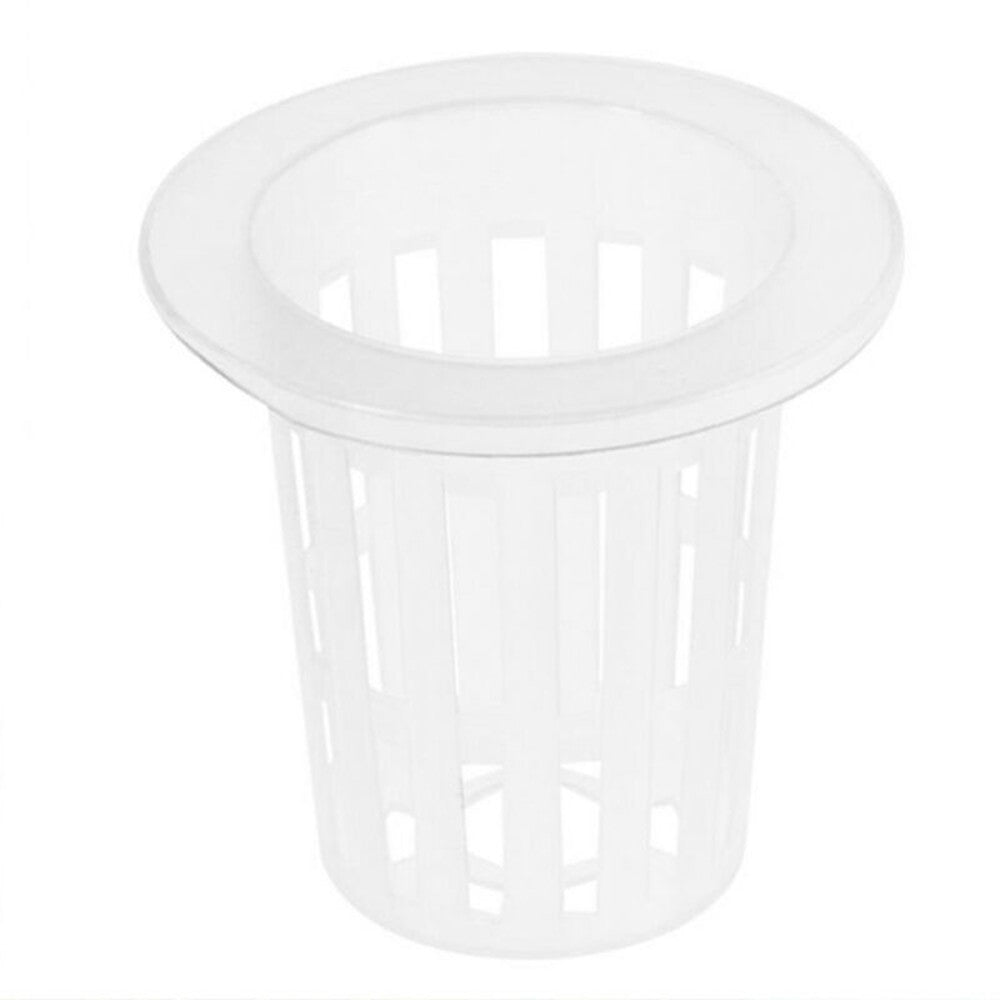 Sufanic 100Pcs Vegetable Net Cup Slotted Mesh Soilless Culture Vegetables Pots Hydroponic