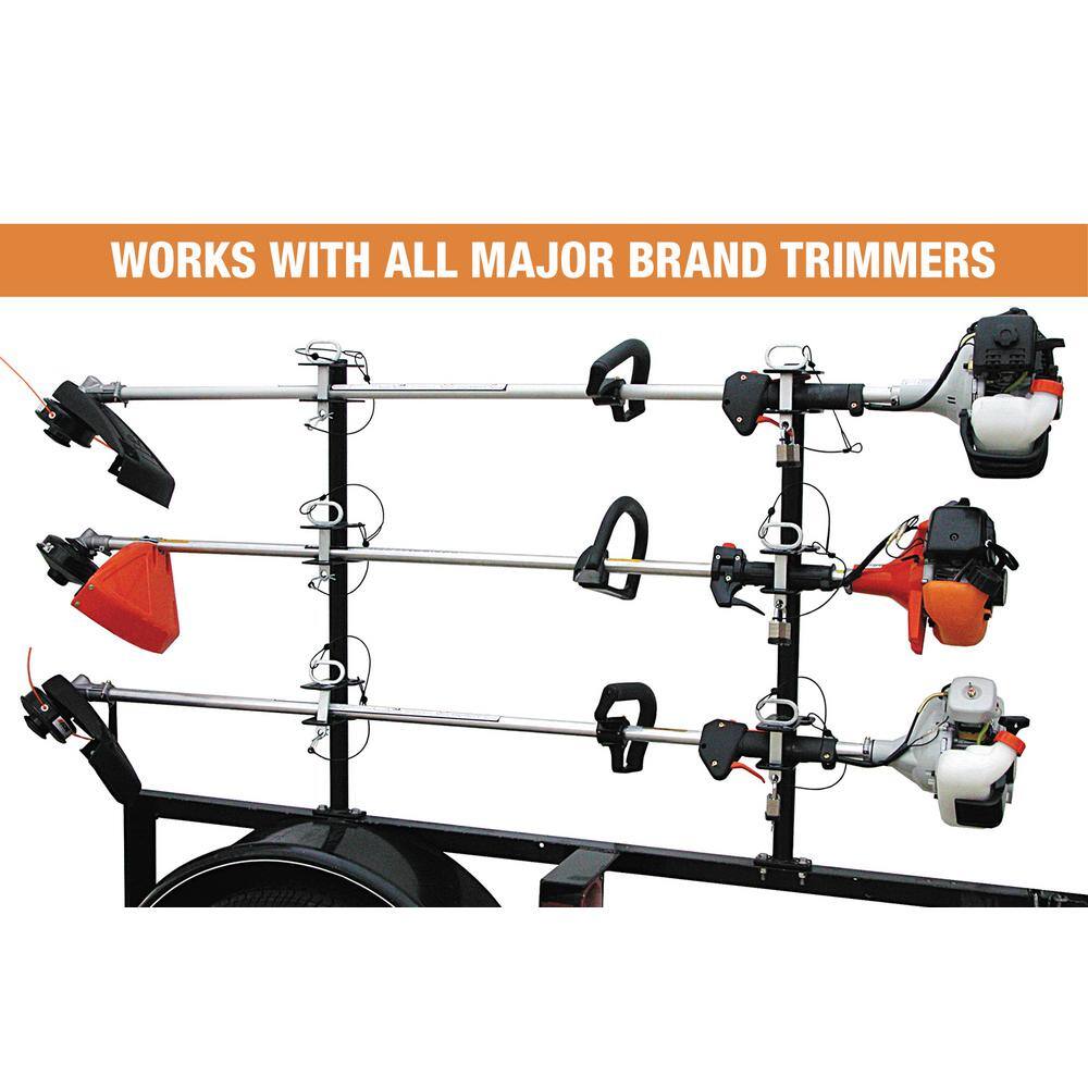 Buyers Products Company Channel Style 3-Trimmer Lockable Rack LT13