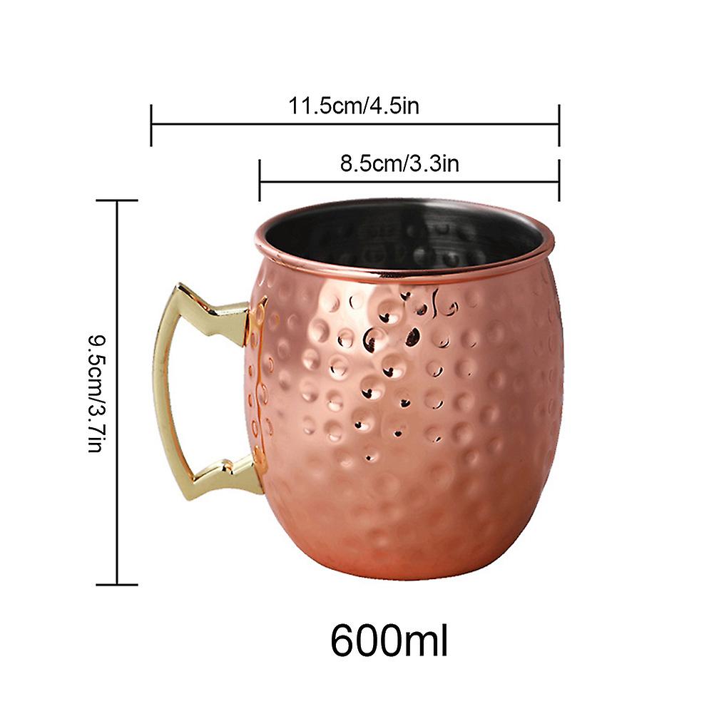 550ml Copper Plated Moscow Mule Mug Beer Cup Coffee Mug Copper Plated Mugs Kitchen Bar Drinkware