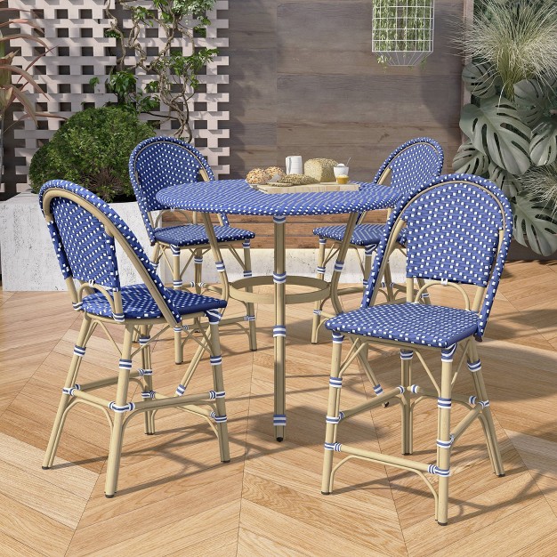 Franco 5pc Counter Height Patio Dining Set Mibasics