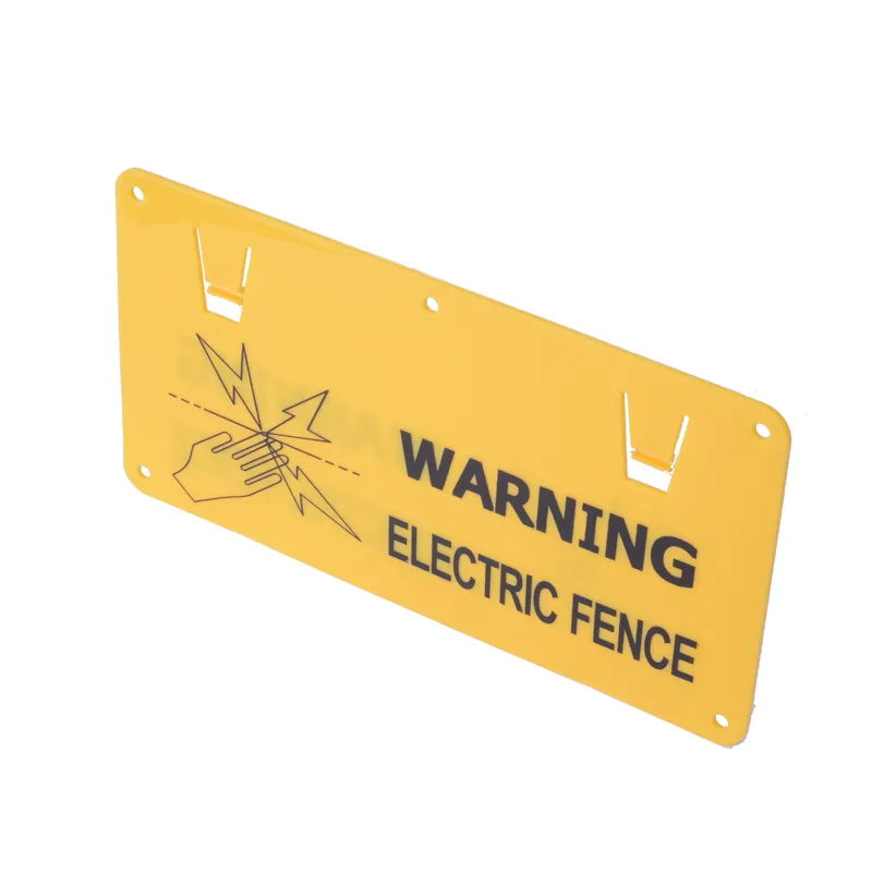 PP material UV resistance easily assembled double sided printing farm electric fence caution sign