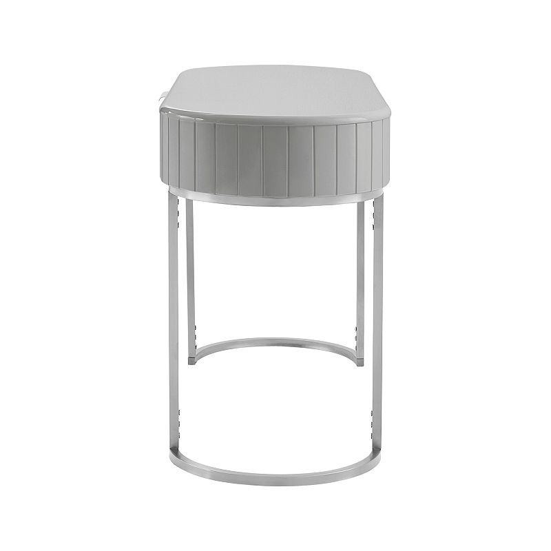 Kehlani Vanity Table Curved Silhouette And Ridged Design