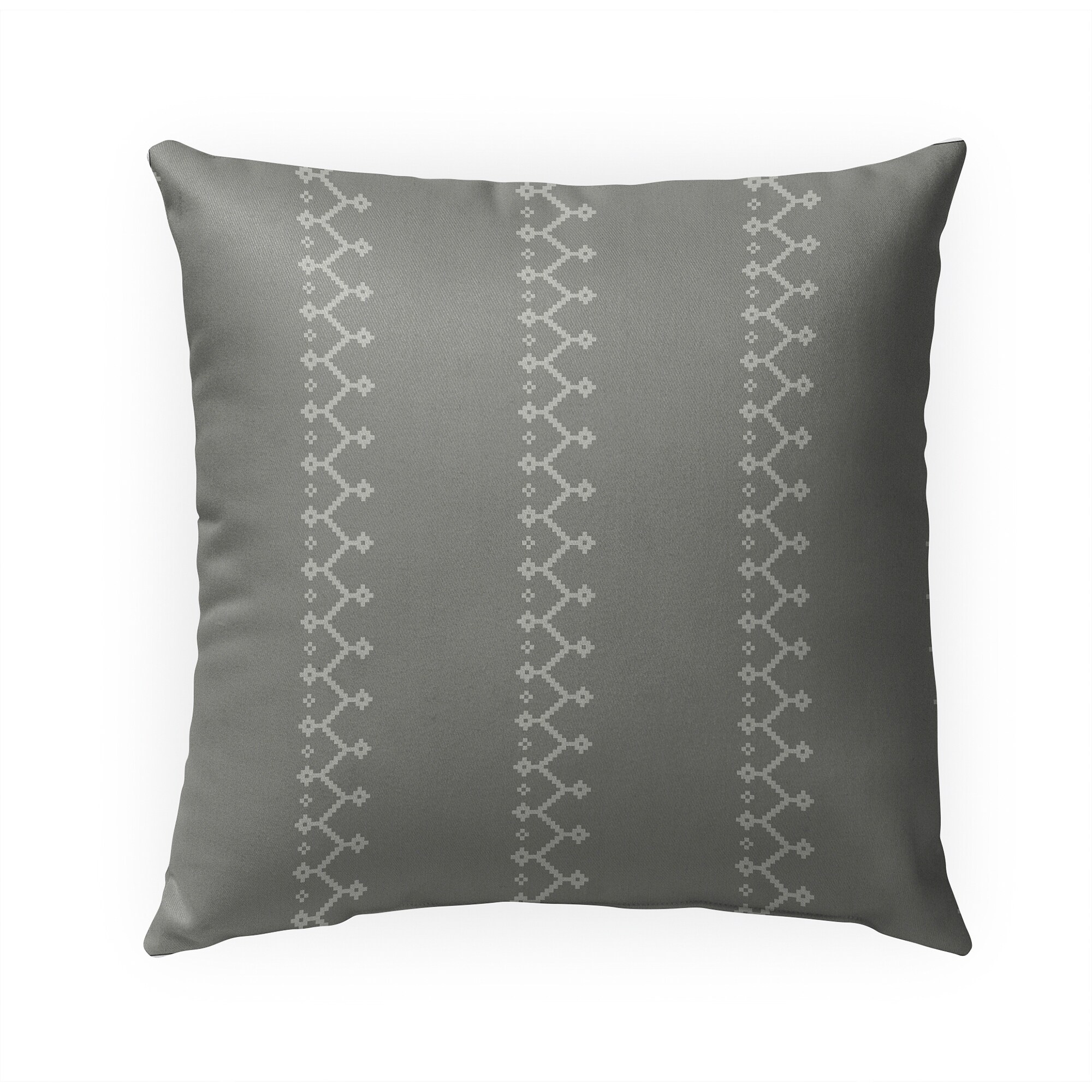 ZIPPER GREY Indoor|Outdoor Pillow By Kavka Designs