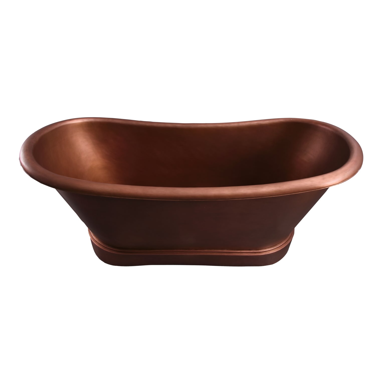 Carwyn 72″ Copper Bateau Double Slipper Tub