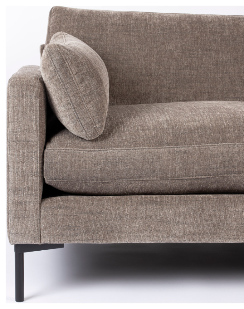 Modern Upholstered Love Seat  Zuiver Summer   Midcentury   Loveseats   by Oroa   Distinctive Furniture  Houzz