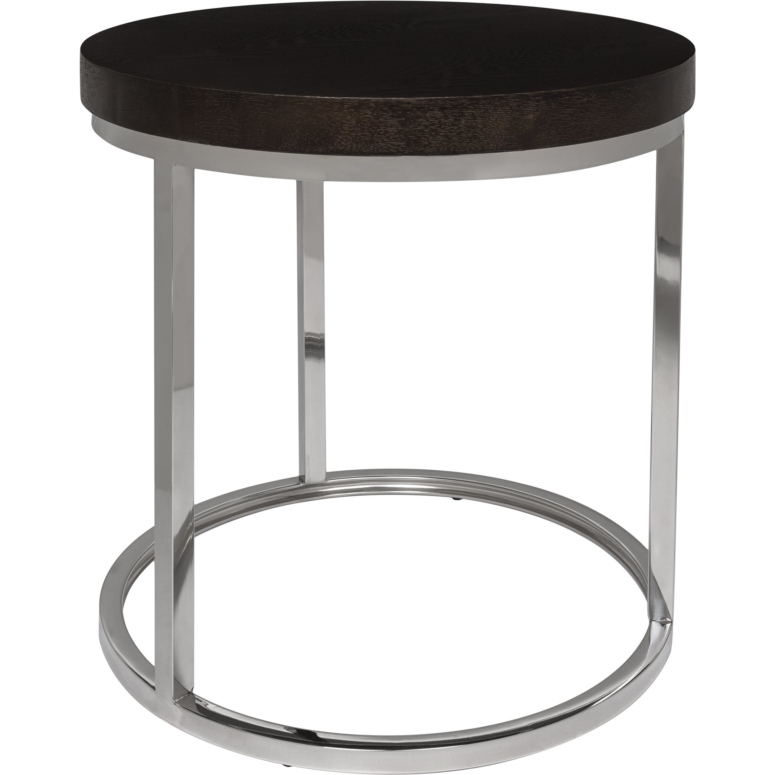 SAFAVIEH Couture High Line Collection Turner Stainless Steel Round End Table - 19.7