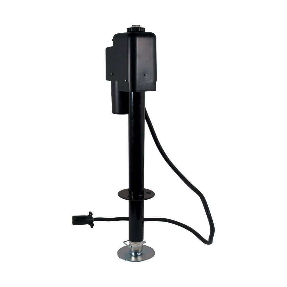 Quick Products 3500 Electric Tongue Jack with 7 Way Plug in Black JQ-3500B-7P