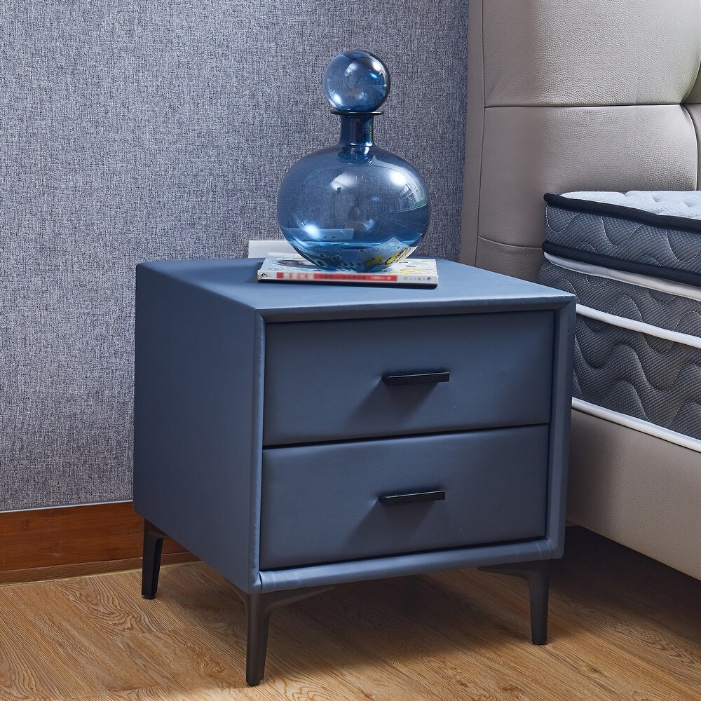 Modern Nightstand with 2 Drawers