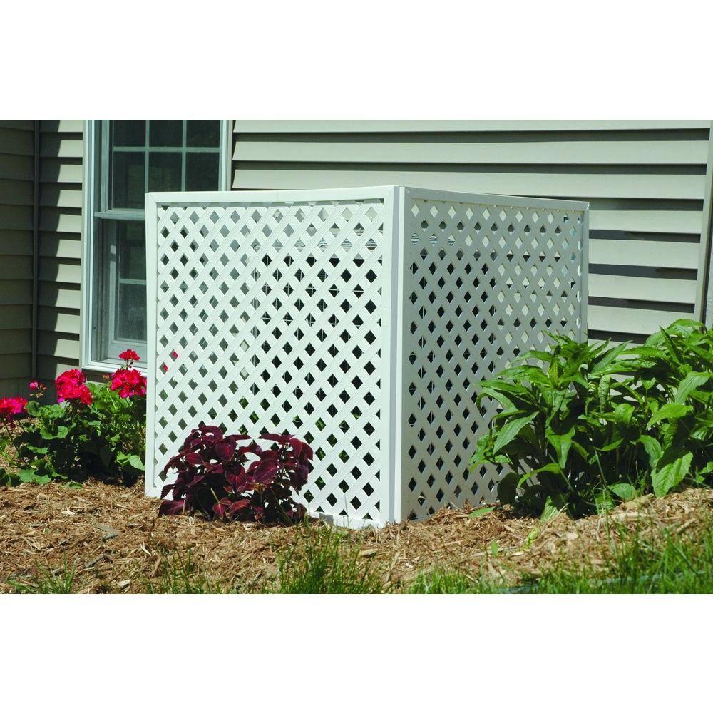 Veranda 0.75 in. x 96 in. White Vinyl Lattice Cap 70703