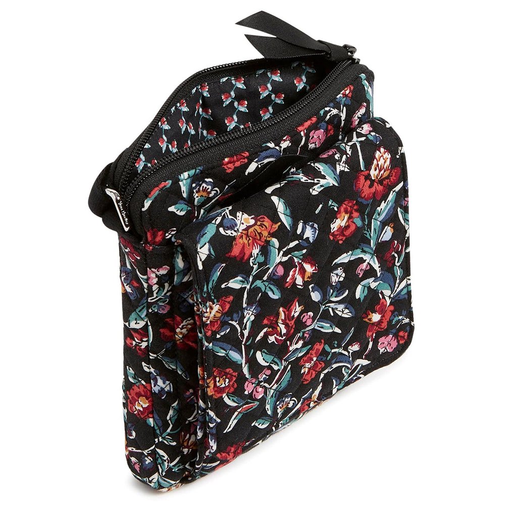 Vera Bradley  RFID Mini Hipster in Perennials Noir