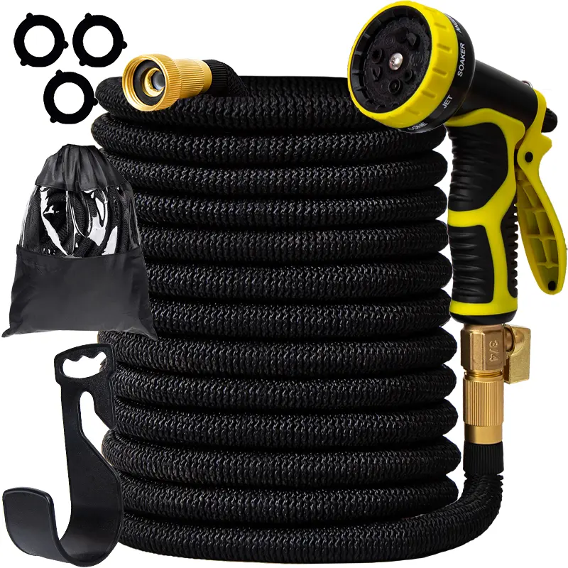 JOYMADE Garden Hose Extendable Stretchable Watering Hose Irrigation Watering High Pressure Car Wash Hose Garden Supplies