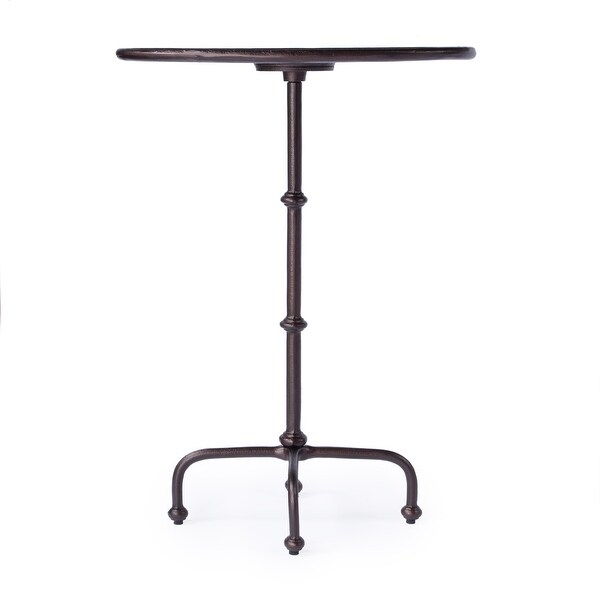 Kealy Outdoor Metal Pedestal Side Table