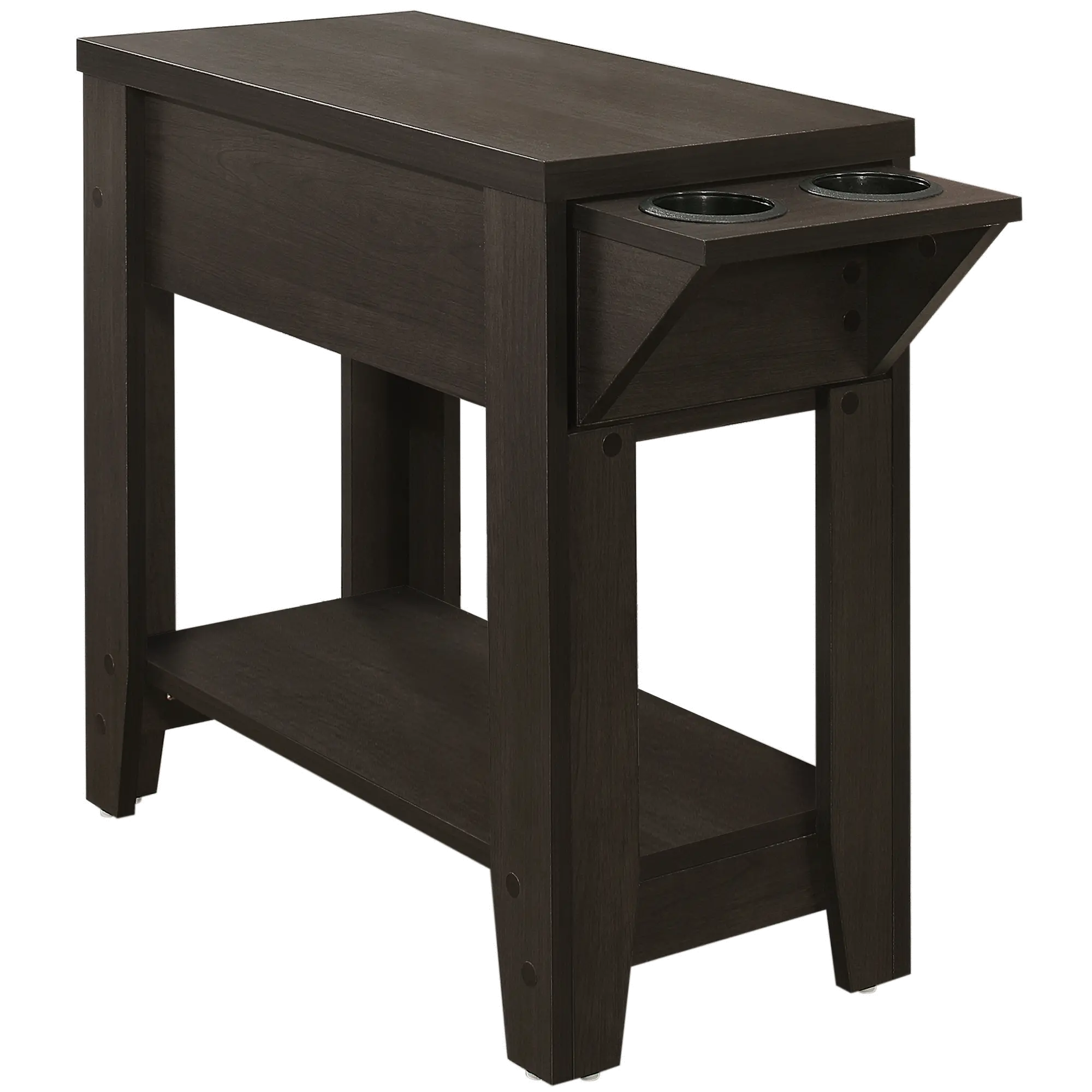 Cappuccino Brown Accent Side Table