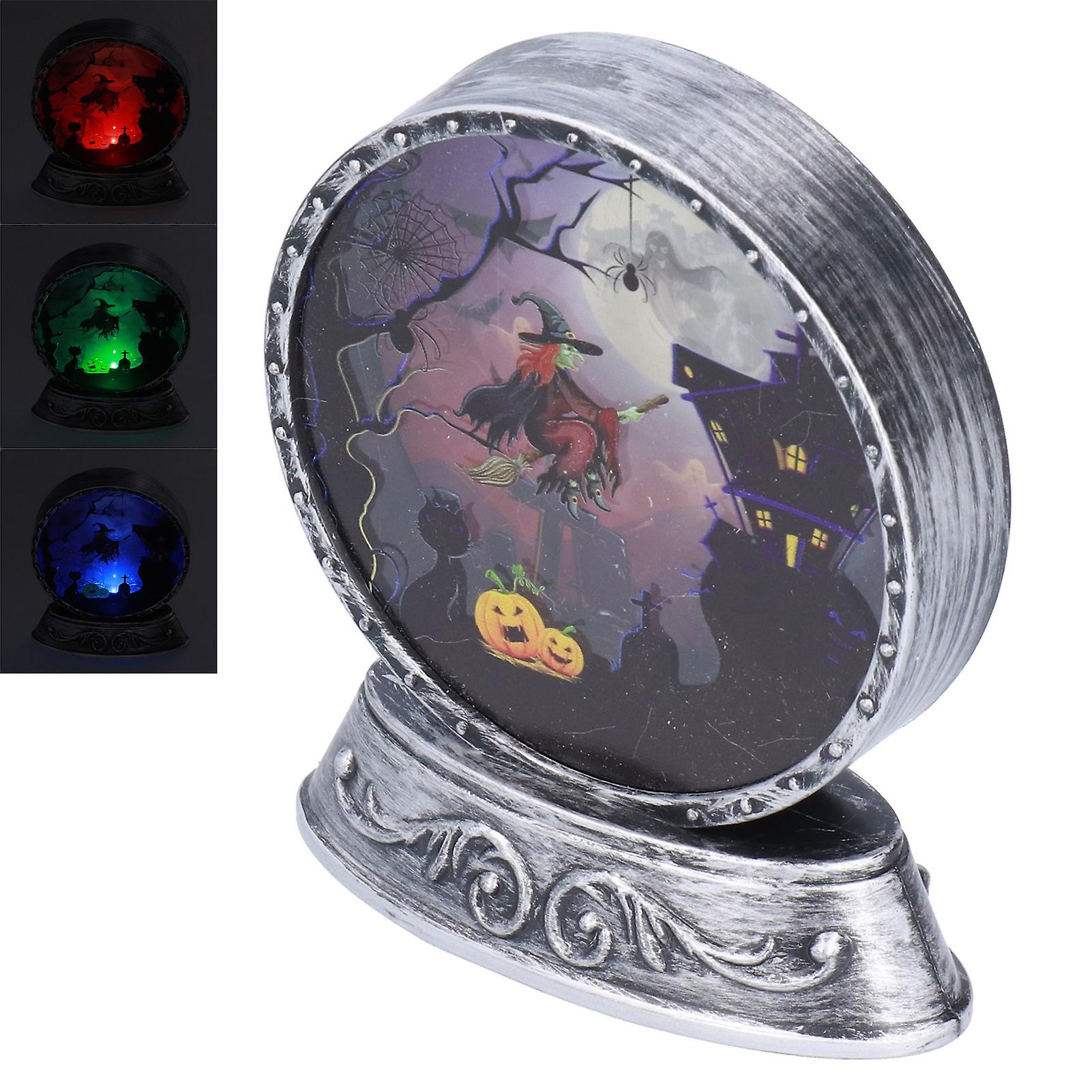 Unique Design Led Night Light 7 Colors Luminous Table Lamp Halloween Home Ornament Decorationwitch