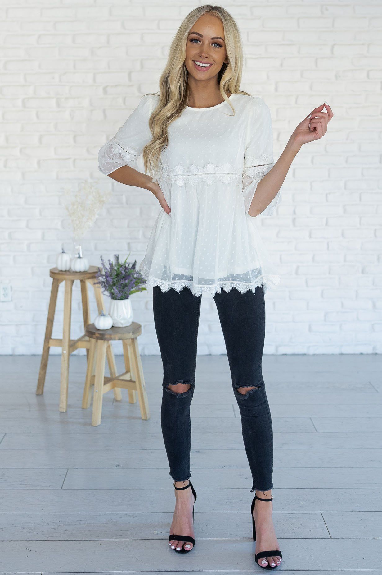 All About that Lace Blouse