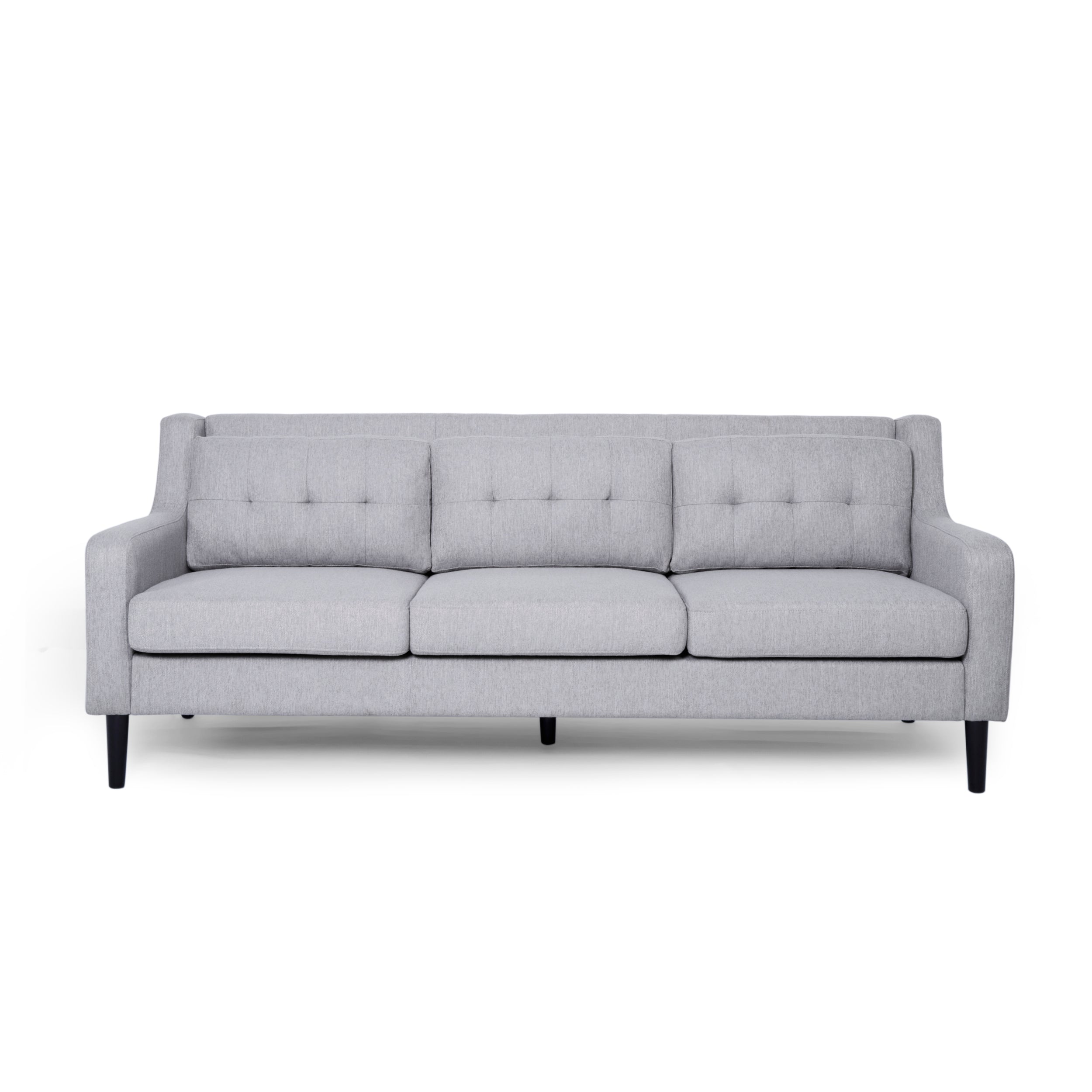 Daelynn Tufted Fabric 3 Seater Sofa