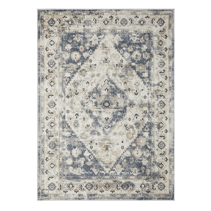 Loomaknoti Kehleigh Zo Blue Area Rug