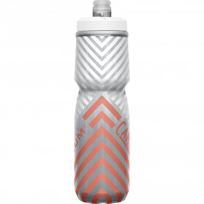 Camelbak Podium Chill Outdoor Water Bottle - 24oz - Coral Stripe - 2022