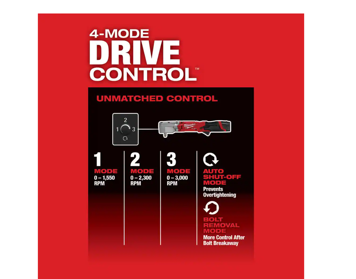 Milwaukee 2564-22 M12 FUEL 12V Lithium-Ion Brushless Cordless 3/8 in. Right Angle Impact Wrench Kit with Two 2.0 Ah Batteries