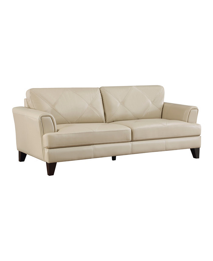 Homelegance White Label Emilio 88 Leather Sofa