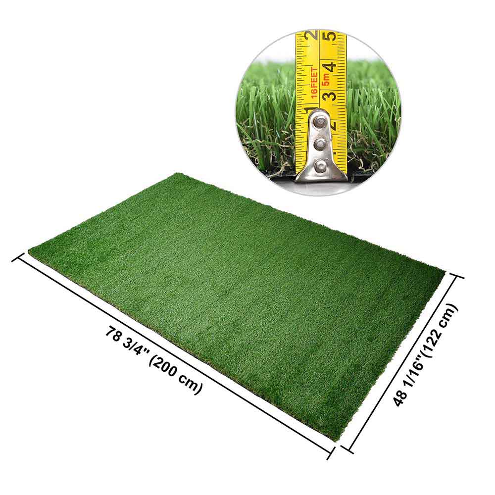 Yescom Artificial Grass Turf Fake Carpet Mat Drainage Patio 8'x6 3/5'