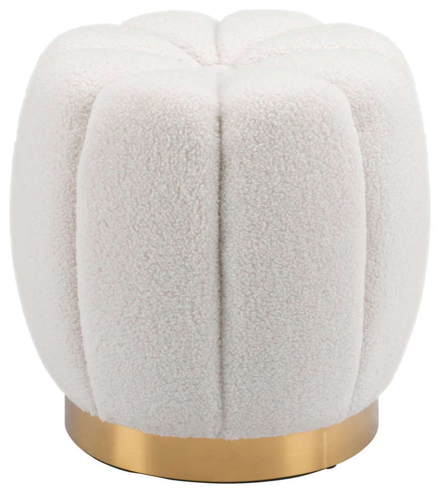 Napa Ottoman Ivory   Contemporary   Footstools And Ottomans   by GwG Outlet  Houzz