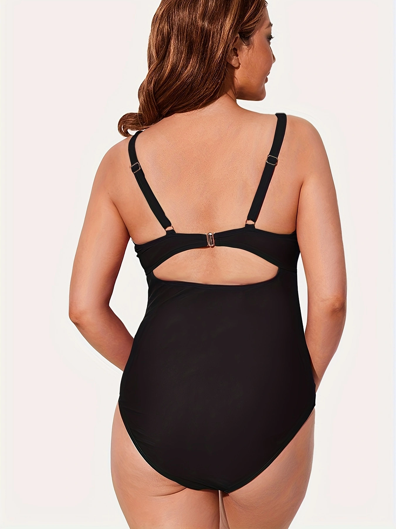 Maternity Cutout One Piece Swimsuit Twist Front Criss-Cross Bathing Suit High Waisted Pregnancy Swimwear