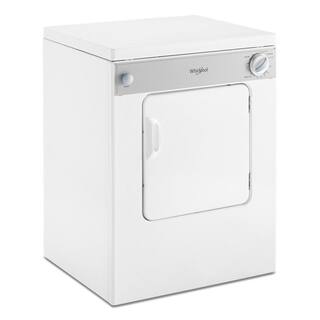 Whirlpool 3.4 cu. ft. 120-Volt White Compact Electric Vented Dryer with Flexible Installation LDR3822PQ