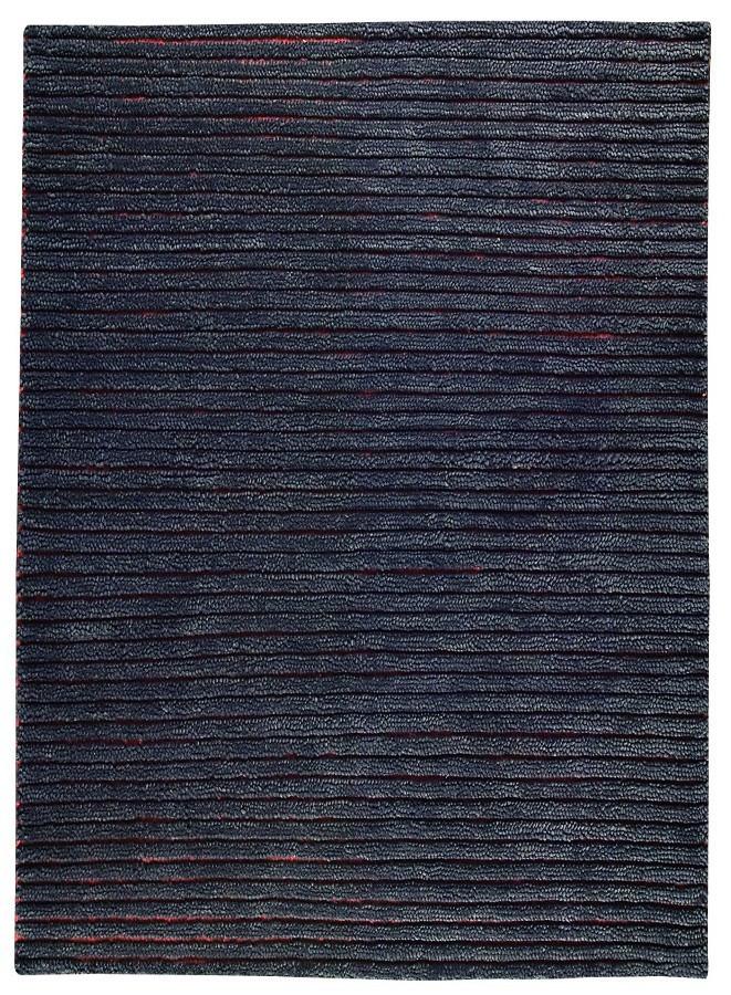 Goa Collection New Zealand Wool Area Rug in Grey