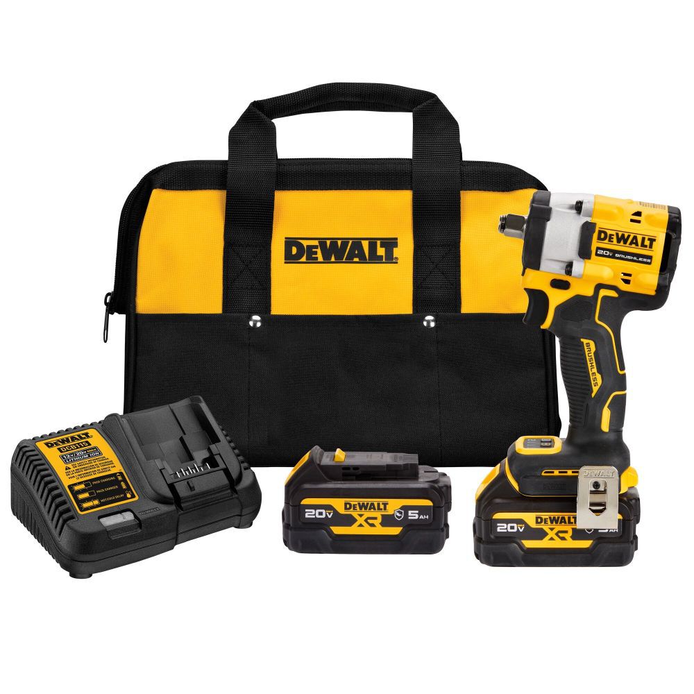 DEWALT Atomic 20V Max 1/2 In. Cordless Compact Impact Wrench With DCF921GP2 from DEWALT